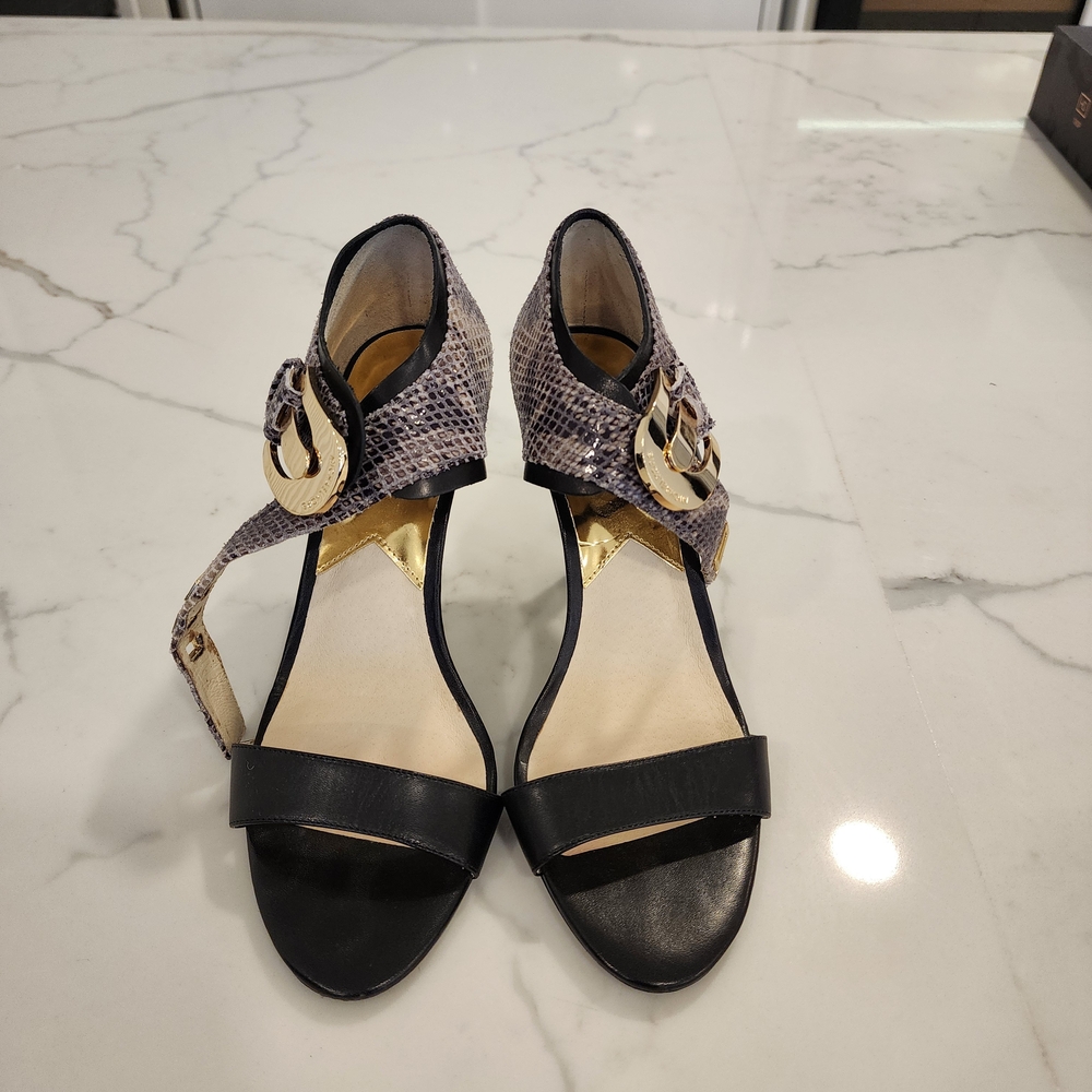 Snakeskin Patterned Women's Heels